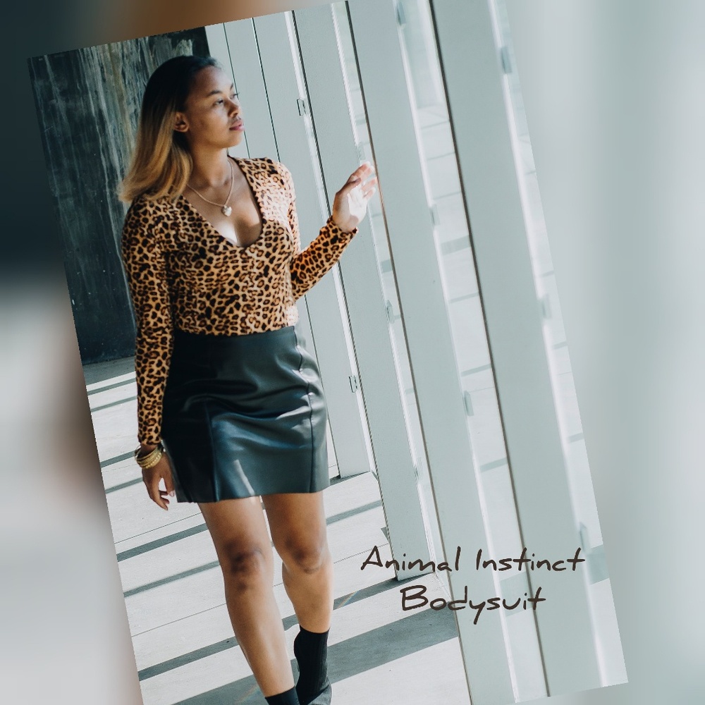 Longsleeve cheetah leopard bodysuit